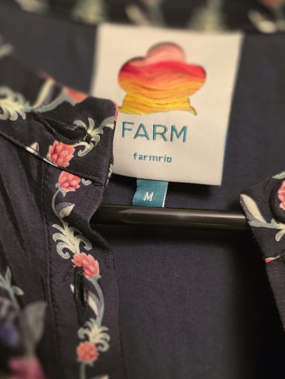 Farm Rio Floral Cotton Button Dress - Picture 3 of 12